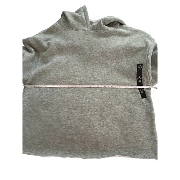 Trini Skies Kids Gray Pullover Hoodie Size 10-12 Cropped Casual - Picture 7 of 10